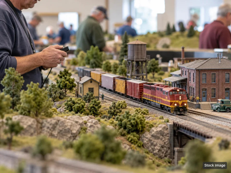 Great Train Show - Waterford, MI: Model Train Shows in Waterford, Michigan (operating layout scene)