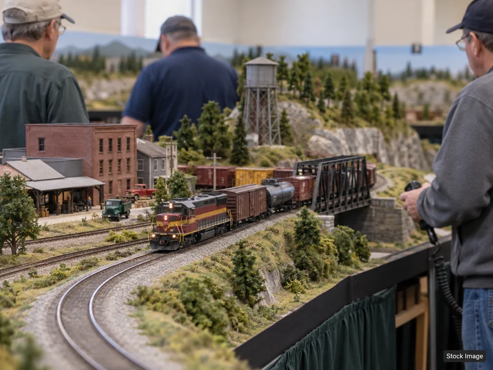 Central Iowa Railroad Club Open House (October): Model Train Shows in Des Moines, Iowa (operating layout scene)