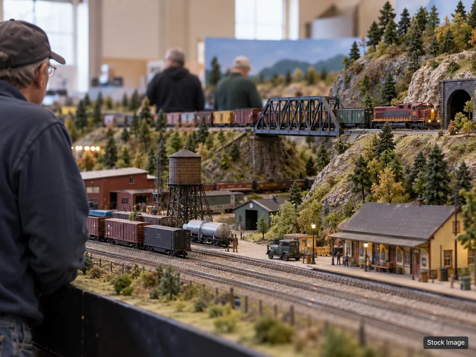 The Great Scale Model Train Show: Model Train Shows in Timonium, Maryland, Maryland (operating layout scene)